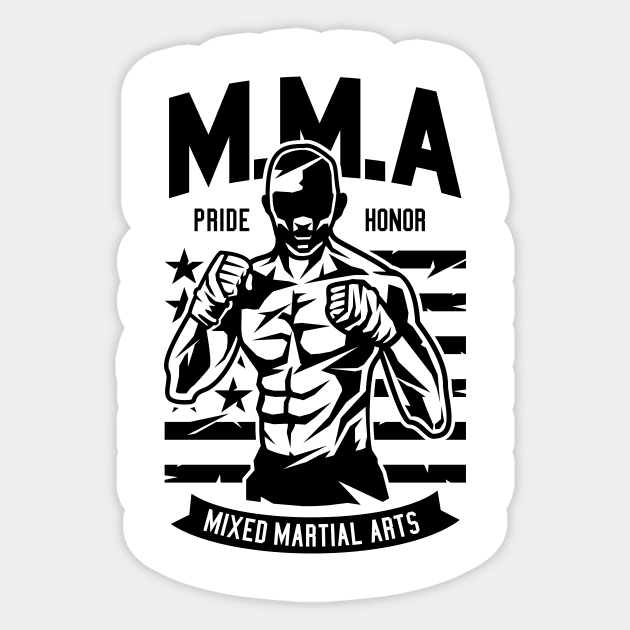 MMA Fighter Sticker by Z1